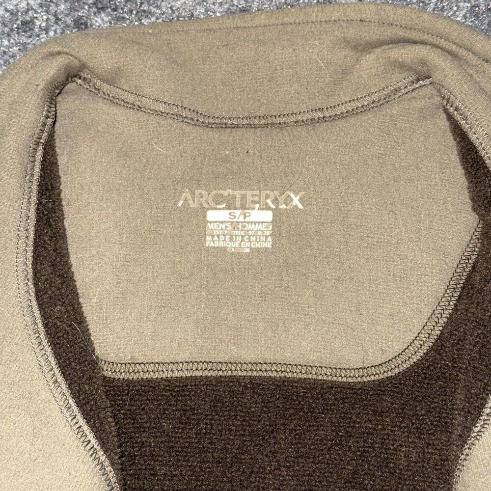 Arc’teryx Polartec Fleece Jacket Mens Small Brown Full Zip Outdoor - Picture 4 of 6